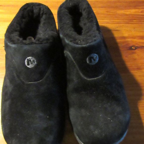merrell suede clogs